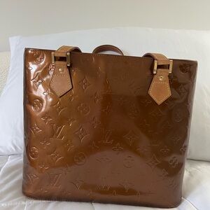 Louis Vuitton Vernis Monogram Tote – Bronze / Cognac